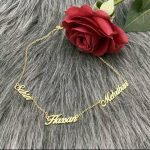 Familiekette 3er Nameskette Sterlingsilber 925