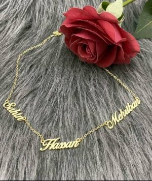 Familiekette 3er Nameskette Sterlingsilber 925