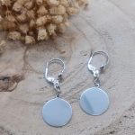 Ohrringe gravurplatte sterlingsilber 925