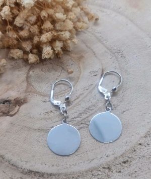 Ohrringe gravurplatte sterlingsilber 925