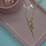 Chain Perlenkette Signatur Namenskette sterlingsilber 925