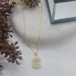 Baguette zirkonia kette anhängerkette sterlingsilber 925