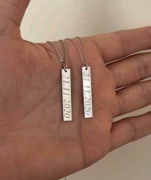 Partner anhängerkette sterlingsilber 925