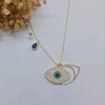 Crystal Augenkette sterlingsilber 925