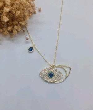 Crystal Augenkette sterlingsilber 925