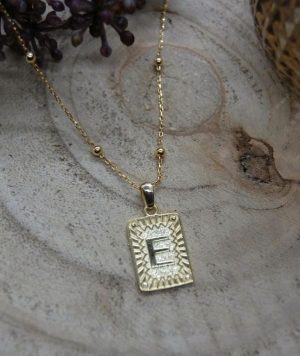 Iced Buchstabe Sterlingsilber 925