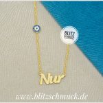 Personalisierte Namenskette mit nazarauge sterlingsilber 925
