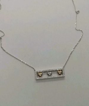 Bewegliche Herz Anhängerkette sterlingsilber 925