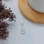 Buchstaben Anhängerkette sterlingsilber 925