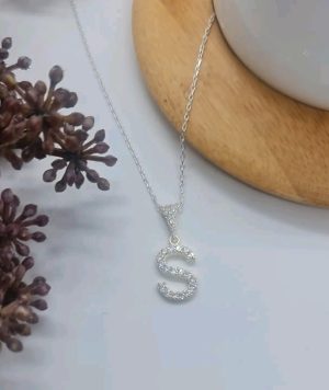 Buchstaben Anhängerkette sterlingsilber 925