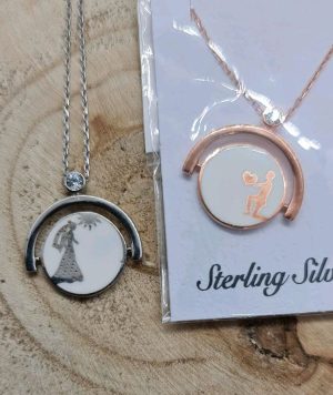 Schwenkbare kette,anhängerkette sterlingsilber 925