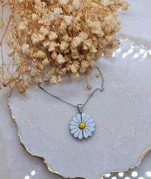 Kamillen anhängerkette sterlingsilber 925