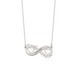 Unendlichkeitkette sterlingsilber 925 mit Wunschname