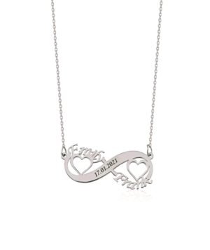 Unendlichkeitkette sterlingsilber 925 mit Wunschname