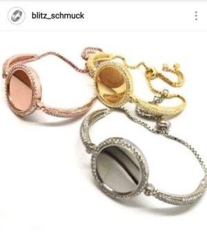 Steinchenrahmen armband gravurplatte sterlingsilber 925