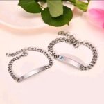 Edehlstahl Partnerarmband wunschgravur