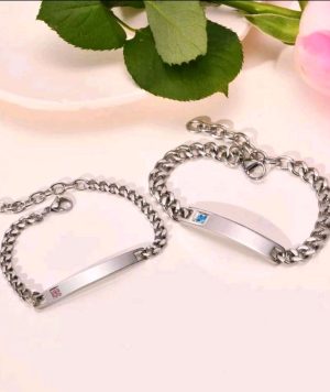 Edehlstahl Partnerarmband wunschgravur