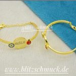 Kinderarmband sterlingsilber vergoldet