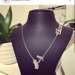 Mutter kind Figur namenskette sterlingsilber 925