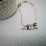 Familie Figur Anhängerkette sterlingsilber 925