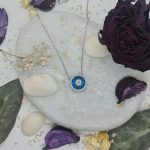 Auge nazarstein, nazarkette sterlingsilber 925