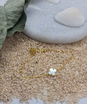 Kleeblatt Opal Armband sterlingsilber 925