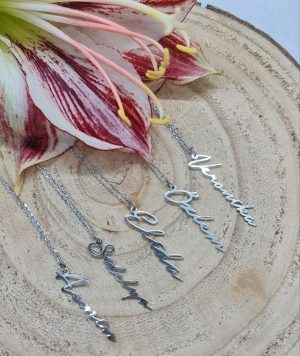 Signatur namenskette sterlingsilber 925