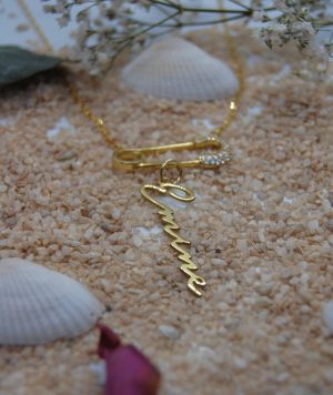 Pin Signatur namenskette sterlingsilber 925