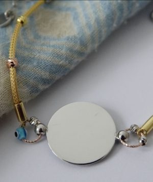 Dorika Gravurplatte armband sterlingsilber 925