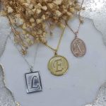 Buchstaben anhängerkette sterlingsilber 925