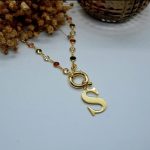 Colorfull chain Buchstabe namenskette sterlingsilber 925