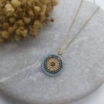 Gold Halskette 14K (585)Nazar desing