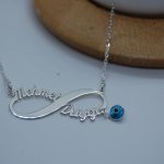 Unendlichkeitkette sterlingsilber 925 mit Auge