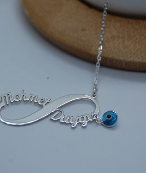 Unendlichkeitkette sterlingsilber 925 mit Auge