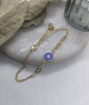 Echt Gold 14k schickes Armband 585 Gelbgold