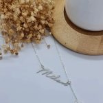 Signatur Namenskette mit Buchstaben Sterlingsilber 925