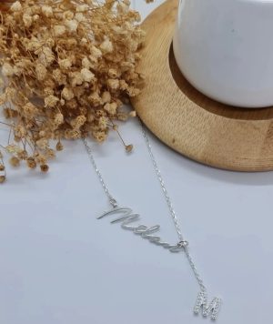 Signatur Namenskette mit Buchstaben Sterlingsilber 925