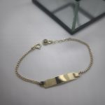 Echt Gold 14k Babyarmband 585 Wunschgravur