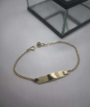 Echt Gold 14k Babyarmband 585 Wunschgravur