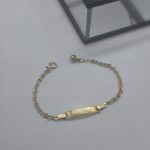 Echt Gold 14k schickes Baby Armband 585