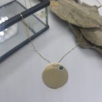 Goldhalskette mit Gravurplättchen (14k/585)