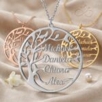 Personalisierte Lebensbaum Kette aus 925 SterlingSilber